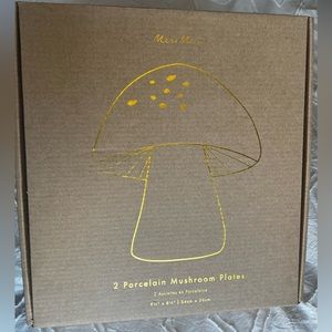 MERI MERI Porcelain Mushroom Plates